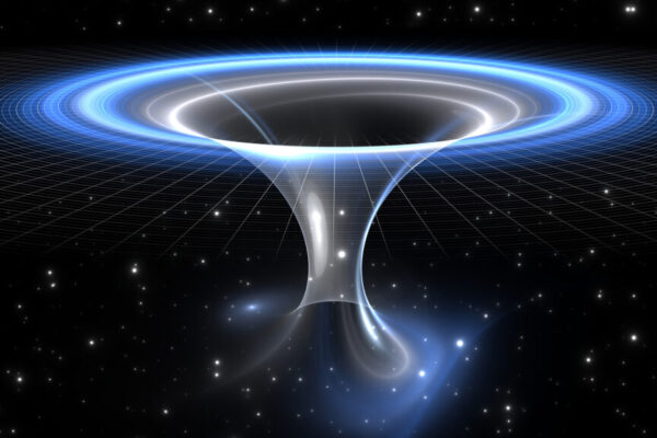 Wormhole,Or,Blackhole,,Funnel-shaped,Tunnel,That,Can,Connect,One,Universe